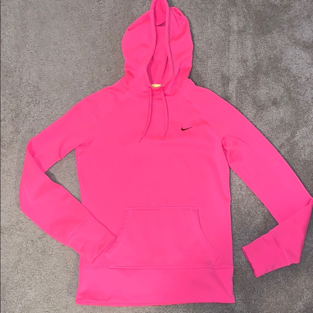 Nike neon pink sweatshirt